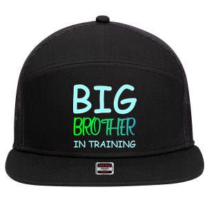 Big Brother In Training 7 Panel Mesh Trucker Snapback Hat