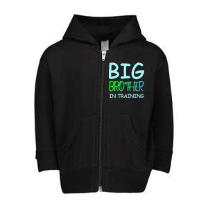 Big Brother In Training Toddler Zip Fleece Hoodie