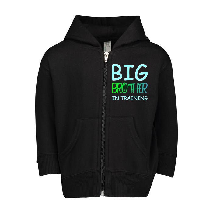 Big Brother In Training Toddler Zip Fleece Hoodie