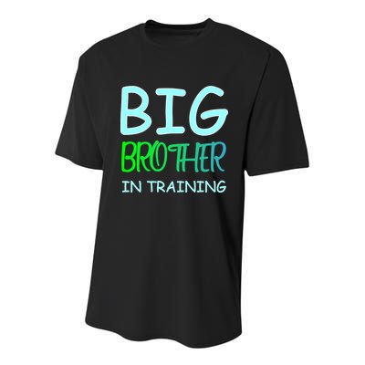 Big Brother In Training Youth Performance Sprint T-Shirt