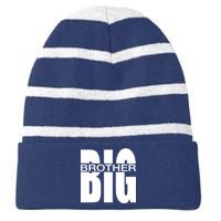 Big Brother Logo Striped Beanie with Solid Band