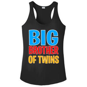 Big Brother of Twins Colorful Text Ladies PosiCharge Competitor Racerback Tank