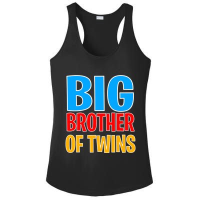 Big Brother of Twins Colorful Text Ladies PosiCharge Competitor Racerback Tank