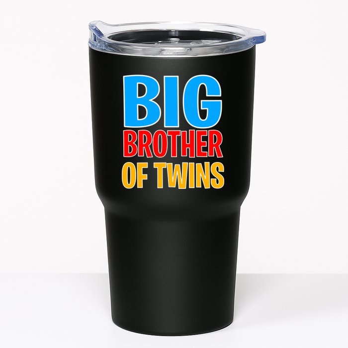 Big Brother of Twins Colorful Text Tumbler