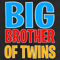 Big Brother of Twins Colorful Text Tumbler