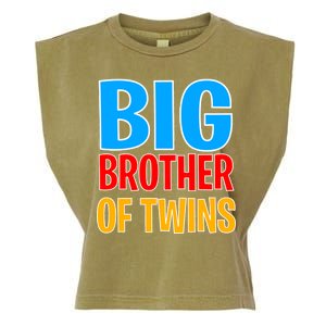 Big Brother of Twins Colorful Text Garment-Dyed Women's Muscle Tee