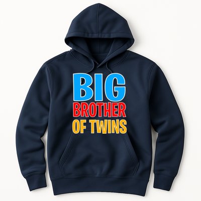 Big Brother of Twins Colorful Text Hoodie