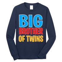 Big Brother of Twins Colorful Text Long Sleeve Shirt