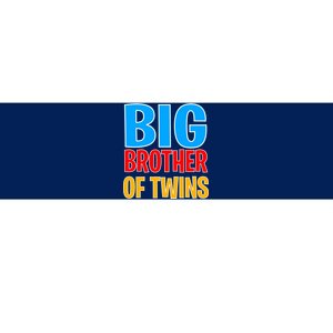 Big Brother of Twins Colorful Text Bumper Sticker