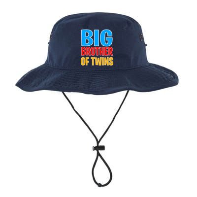 Big Brother of Twins Colorful Text Bucket Hat