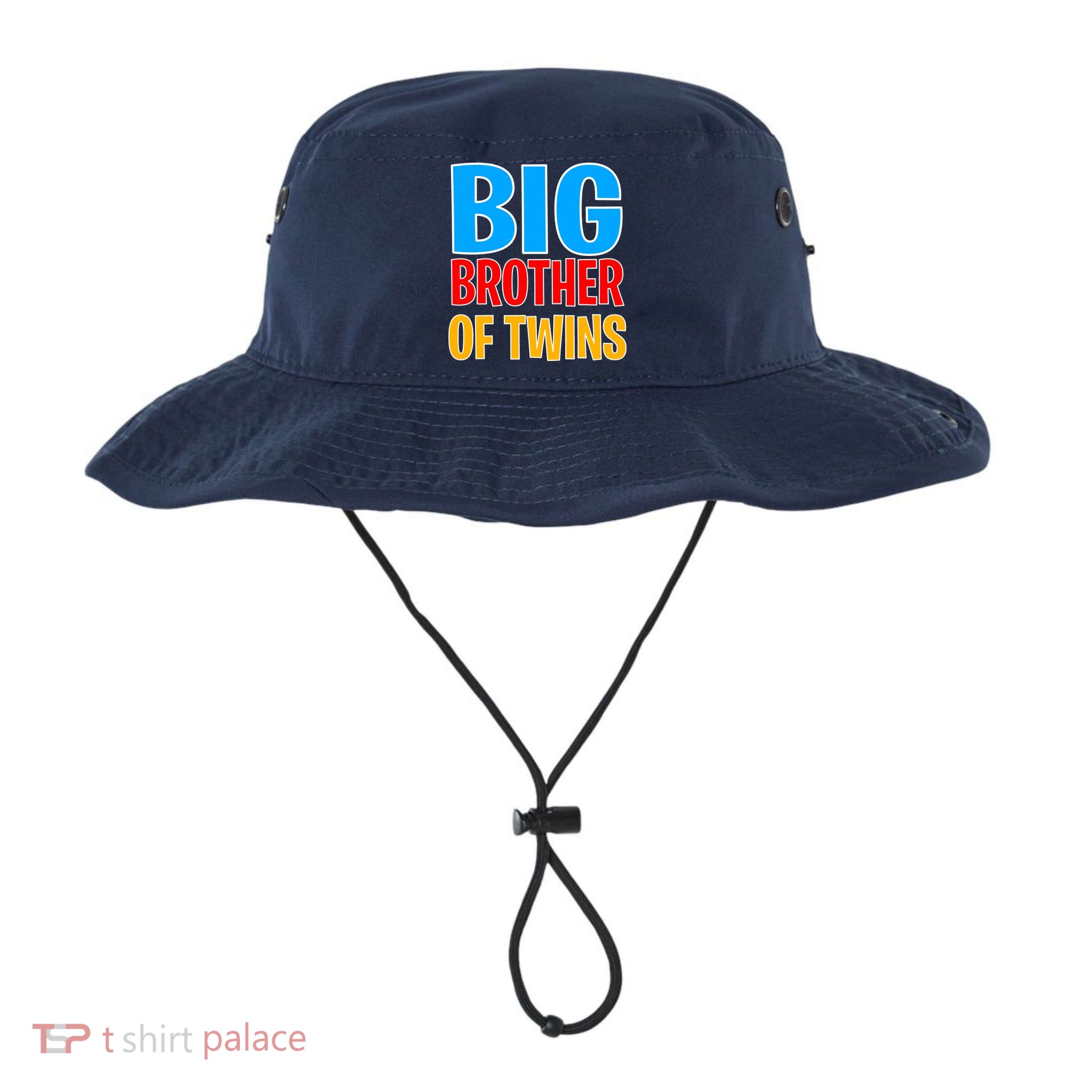 Big Brother of Twins Colorful Text Bucket Hat