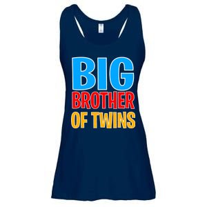 Big Brother of Twins Colorful Text Ladies Essential Flowy Tank