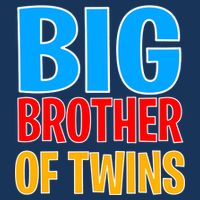 Big Brother of Twins Colorful Text 16 in Basic Backpack