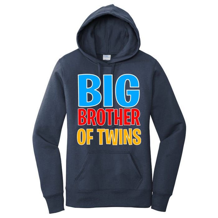 Big Brother of Twins Colorful Text Women's Pullover Hoodie