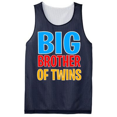 Big Brother of Twins Colorful Text Mesh Reversible Basketball Jersey Tank