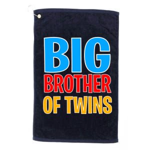 Big Brother of Twins Colorful Text Platinum Collection Golf Towel