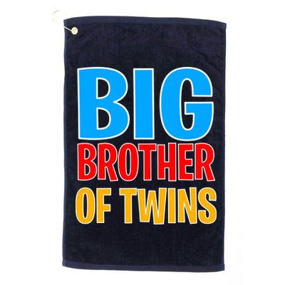 Big Brother of Twins Colorful Text Golf Towel