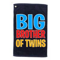 Big Brother of Twins Colorful Text Golf Towel
