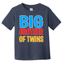 Big Brother of Twins Colorful Text Toddler T-Shirt