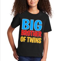 Big Brother of Twins Colorful Text Kids T-Shirt