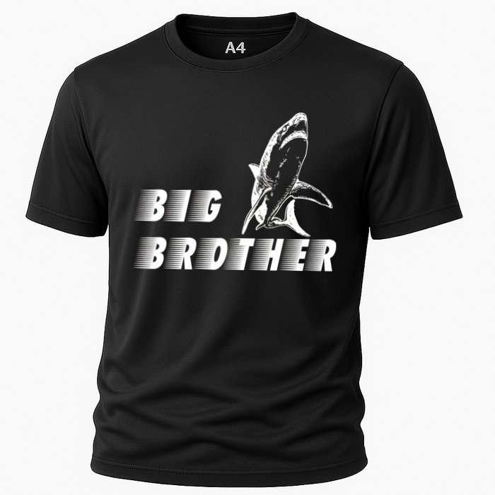 Big Brother Shark Funny Bro Cooling Performance Crew T-Shirt