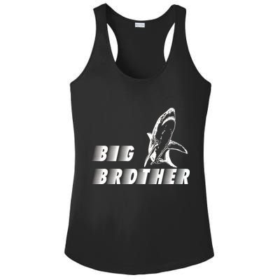 Big Brother Shark Funny Bro Ladies PosiCharge Competitor Racerback Tank