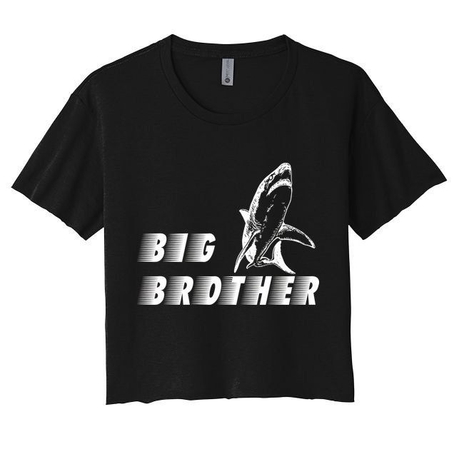 Big Brother Shark Funny Bro Crop Top