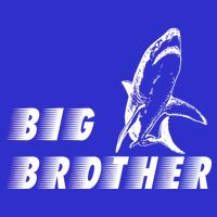 Big Brother Shark Funny Bro Button