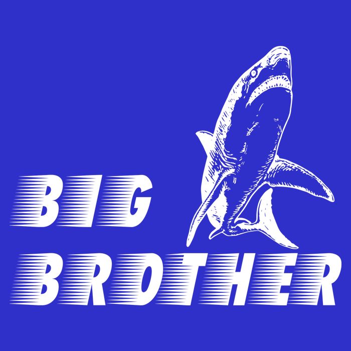 Big Brother Shark Funny Bro Button