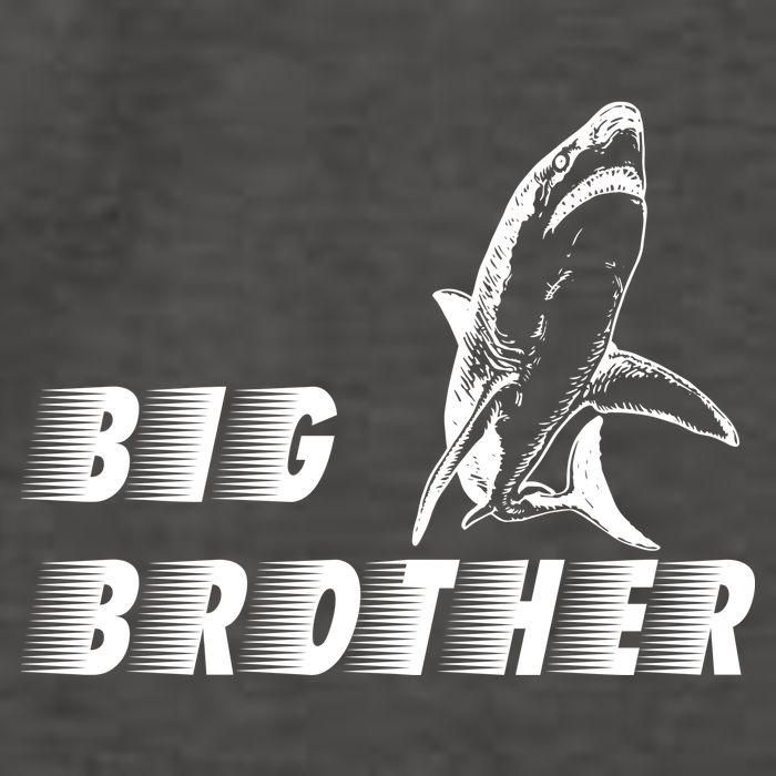 Big Brother Shark Funny Bro Vector Backpack