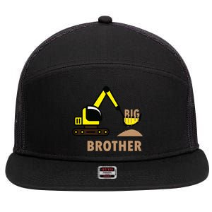 Big Brother Tractor 7 Panel Mesh Trucker Snapback Hat