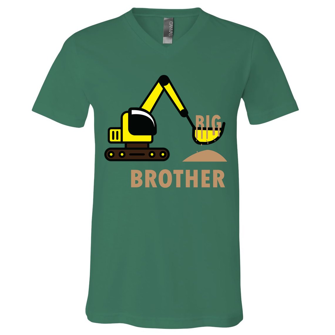 Big Brother Tractor V-Neck T-Shirt