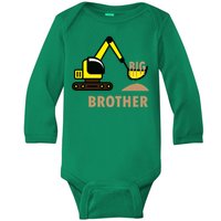 Big Brother Tractor Baby Long Sleeve Bodysuit