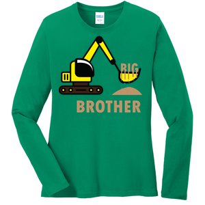 Big Brother Tractor Ladies Long Sleeve Shirt