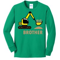 Big Brother Tractor Kids Long Sleeve Shirt