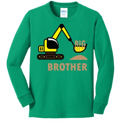 Big Brother Tractor Kids Long Sleeve Shirt