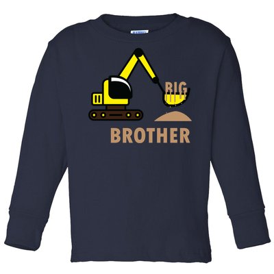 Big Brother Tractor Toddler Long Sleeve Shirt