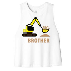 Big Brother Tractor Women's Racerback Cropped Tank