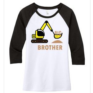 Big Brother Tractor Women's Tri-Blend 3/4-Sleeve Raglan Shirt