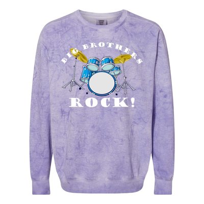 Big Brothers Rock Band Drum Set Colorblast Crewneck Sweatshirt