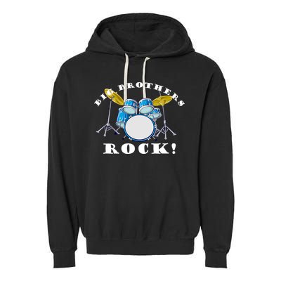 Big Brothers Rock Band Drum Set Garment-Dyed Fleece Hoodie