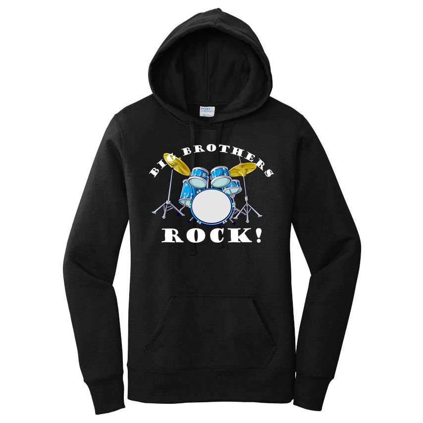 Big Brothers Rock Band Drum Set Women's Pullover Hoodie