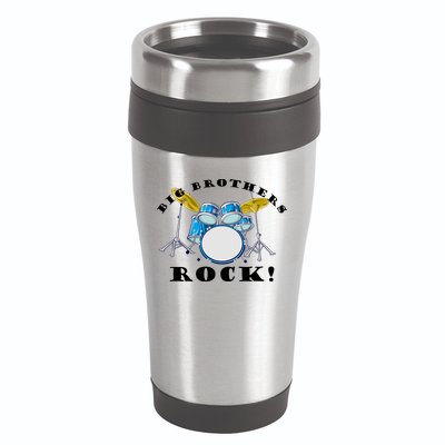 Big Brothers Rock Band Drum Set 16oz Travel Tumbler