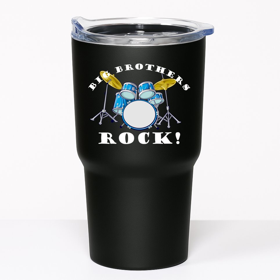 Big Brothers Rock Band Drum Set Tumbler