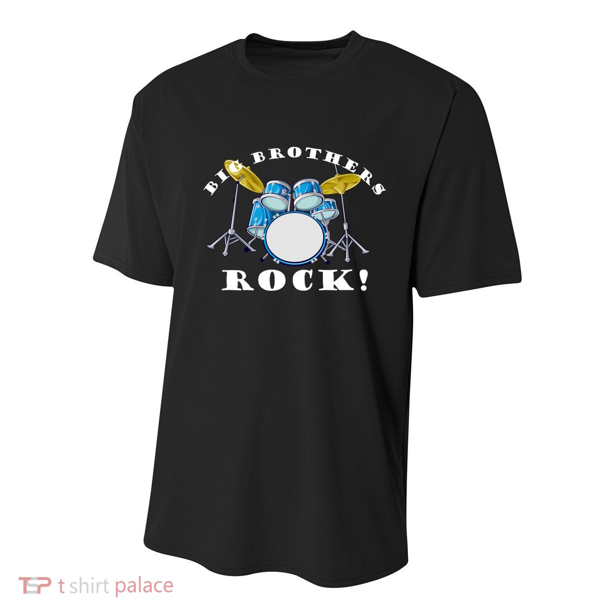 Big Brothers Rock Band Drum Set Youth Performance Sprint T-Shirt