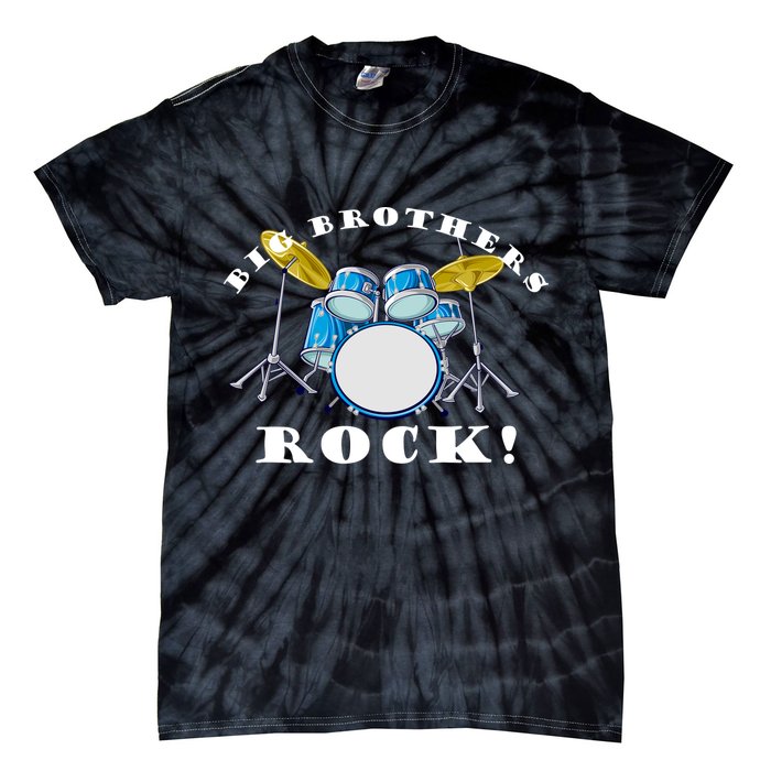 Big Brothers Rock Band Drum Set Tie-Dye T-Shirt