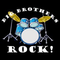 Big Brothers Rock Band Drum Set Tie-Dye T-Shirt