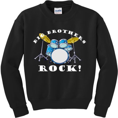 Big Brothers Rock Band Drum Set Kids Sweatshirt