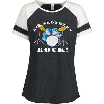 Big Brothers Rock Band Drum Set Enza Ladies Jersey Colorblock Tee