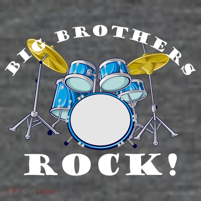 Big Brothers Rock Band Drum Set T-Shirt